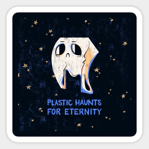 Plastic Haunts Sticker by MidnightSkye